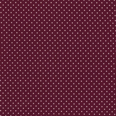 Baumwolle Judith Punkte bordeaux